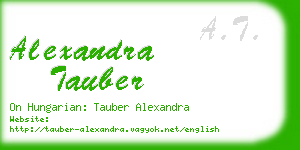 alexandra tauber business card